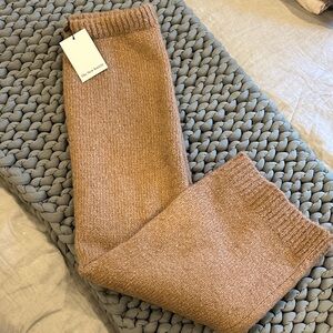 The New Society Cozy Knit skirt in Camel